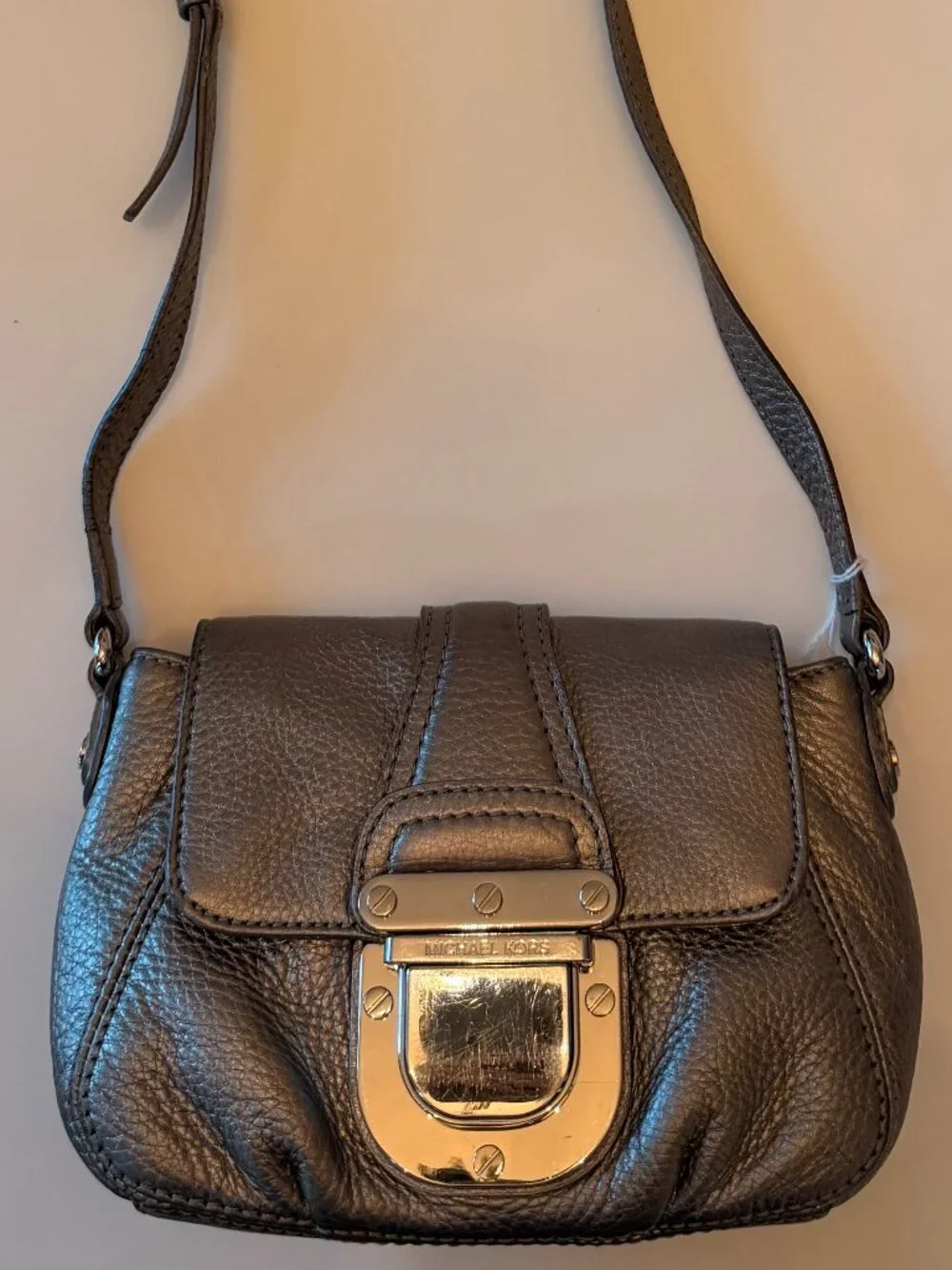 Michael Kors Silver Crossbody - Picture 1 of 7
